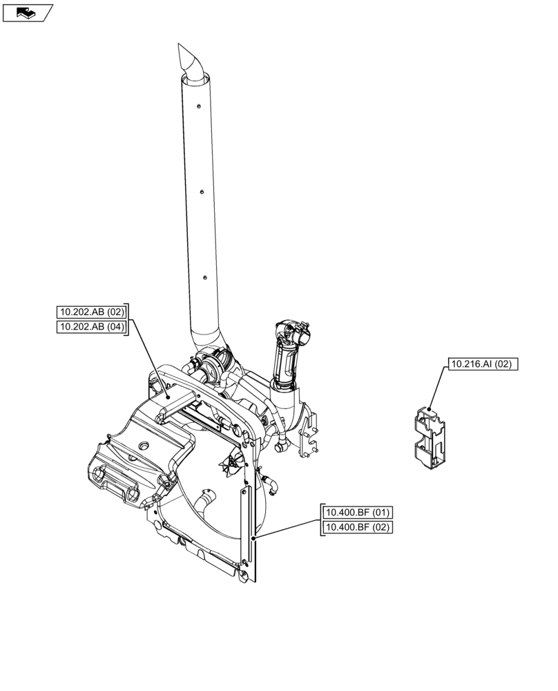 Схема запчастей Case IH FARMALL 105U - (10.000.00[02]) - SECTION INDEX - ENGINE (10) - ENGINE