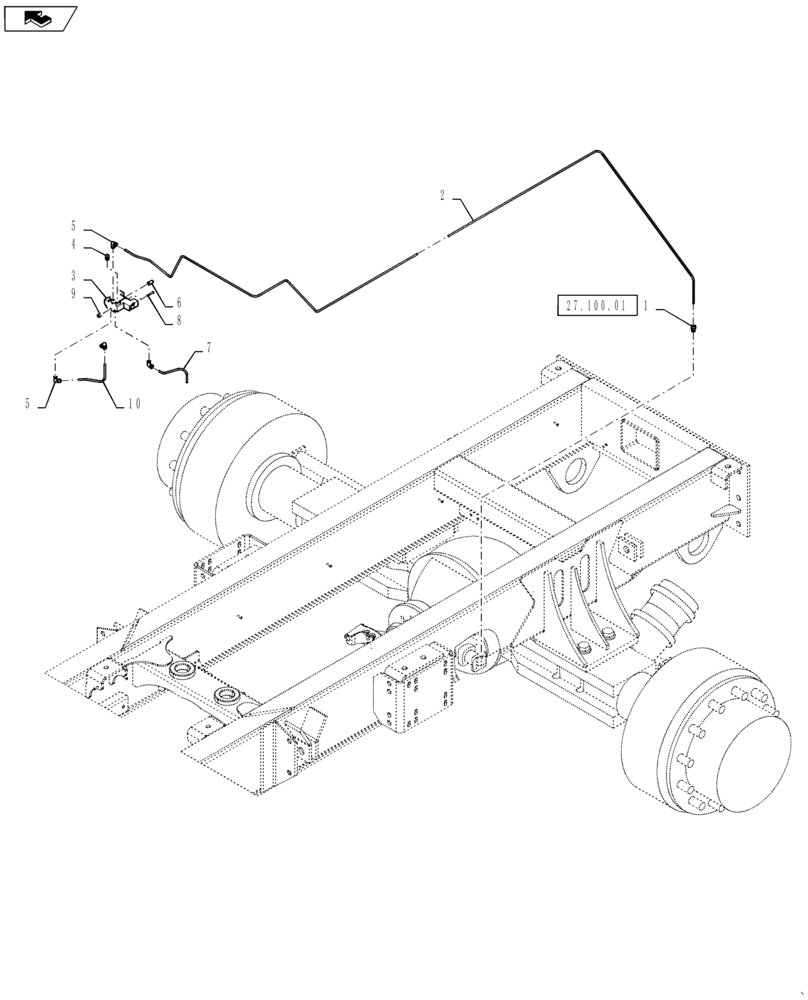 Схема запчастей Case IH TITAN 4540 - (36.200.AD[01]) - 2-SPEED PNEUMATIC VALVE, 4 WHL (36) - PNEUMATIC SYSTEM