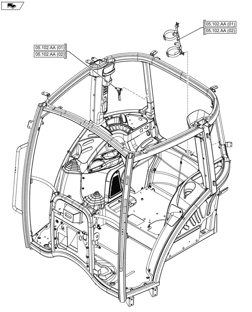 Схема запчастей Case IH FARMALL 105U - (05.000.00) - SECTION INDEX - MAINTENANCE (05) - SERVICE & MAINTENANCE
