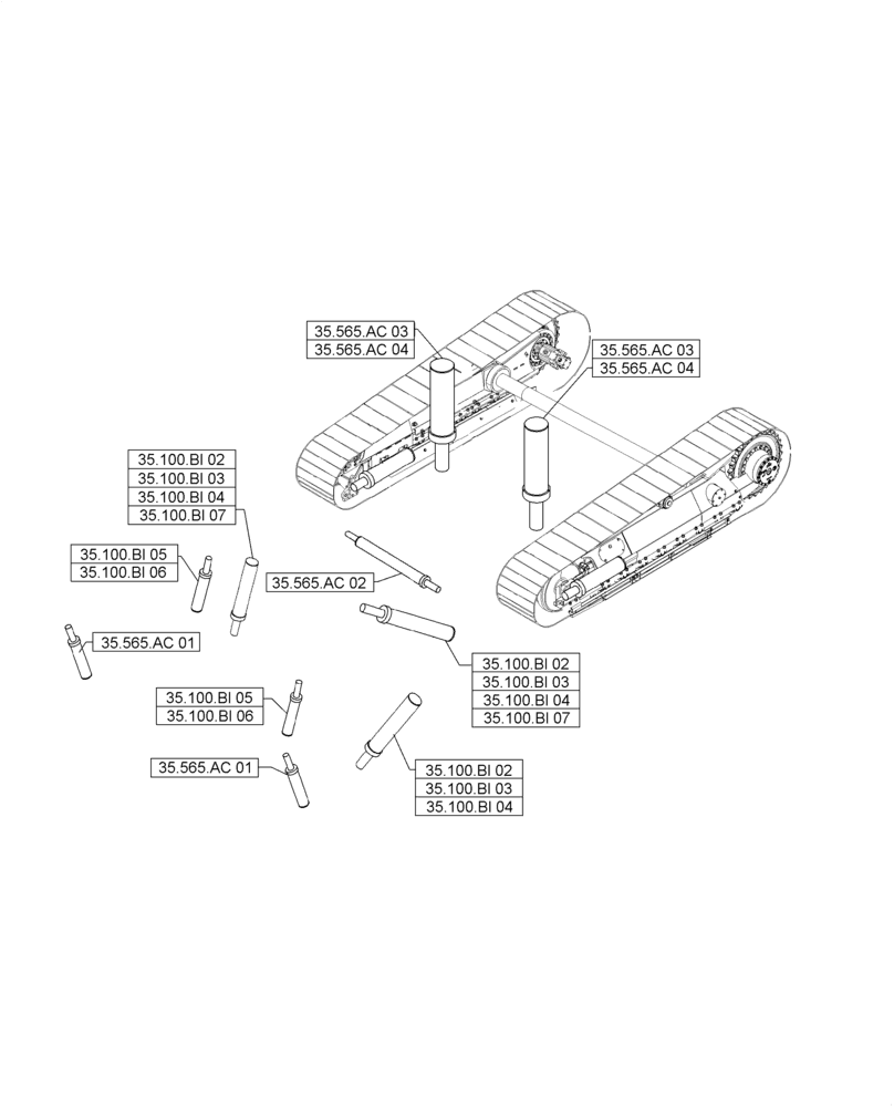 Схема запчастей Case IH A8800 - (00.000.35[06]) - PICTORIAL INDEX - HYDRAULIC SYSTEMS (00) - GENERAL & PICTORIAL INDEX