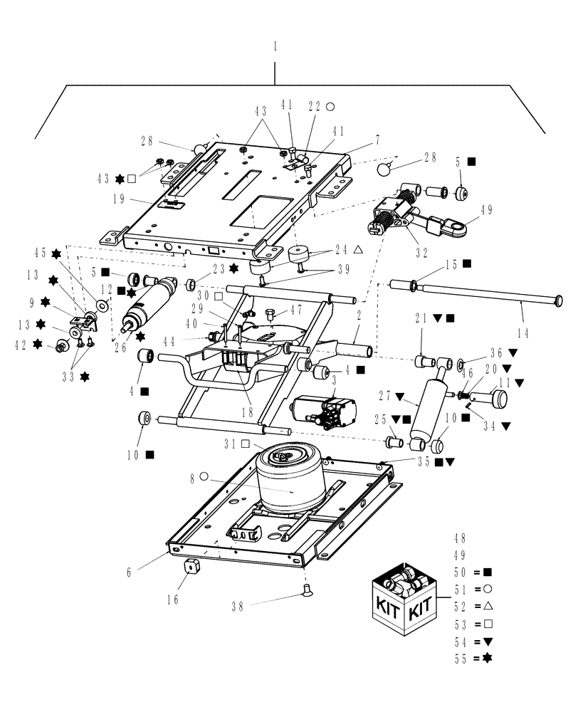 Схема запчастей Case IH WD1203 - (10.11) - SEAT, SUSPENSION (10) - CAB