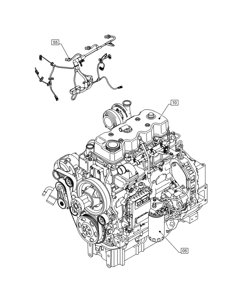 Схема запчастей Case IH F4DFE4132 B006 - (00.000.00) - PICTORIAL INDEX - MAIN SECTIONS (00) - GENERAL & PICTORIAL INDEX