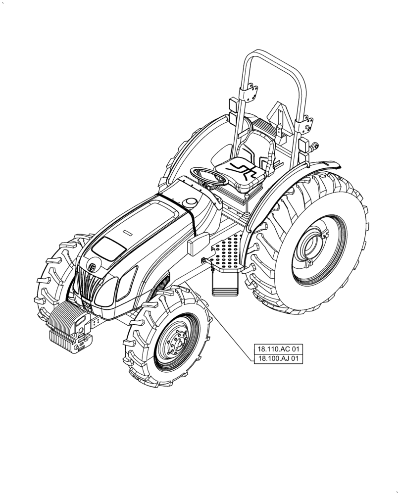 Схема запчастей Case IH FARMALL 60A - (00.000.18[01]) - PICTORIAL INDEX - CLUTCH , PICTORIAL INDEX - CLUTCH (00) - GENERAL & PICTORIAL INDEX