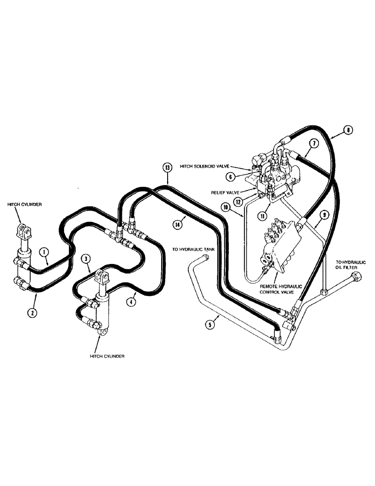 Схема запчастей Case IH 9280 - (1-026) - ELECTRIC CONTROLLED HITCH HYDRAULICS (00) - PICTORIAL INDEX