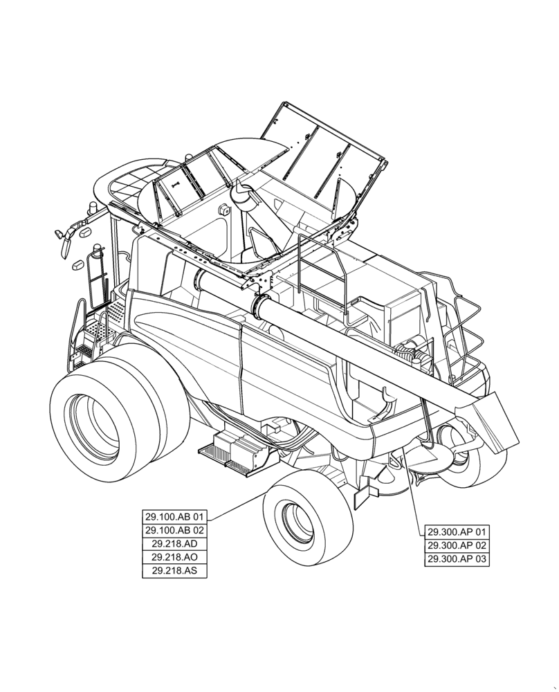 Схема запчастей Case IH 6140 - (29.000.00) - SECTION INDEX - HYDROSTATIC TRANSMISSION (29) - HYDROSTATIC DRIVE