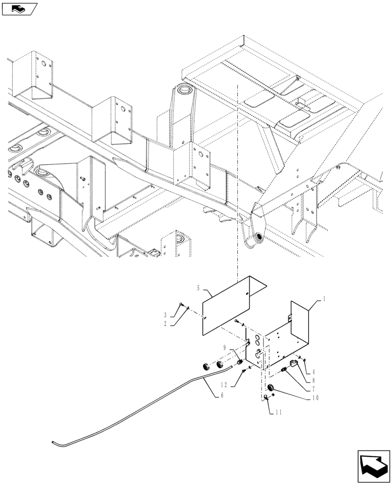 Схема запчастей Case IH TITAN 4540 - (36.100.AC[02]) - AIR VALVE SUPPLY BOX (36) - PNEUMATIC SYSTEM