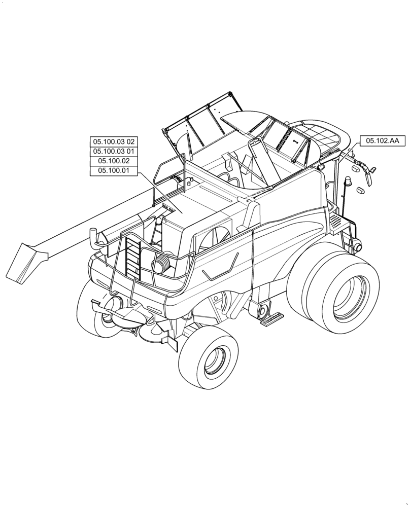 Схема запчастей Case IH 6140 - (05.000.00) - SECTION INDEX - MACHINE COMPLETION & EQUIPMENT (05) - SERVICE & MAINTENANCE