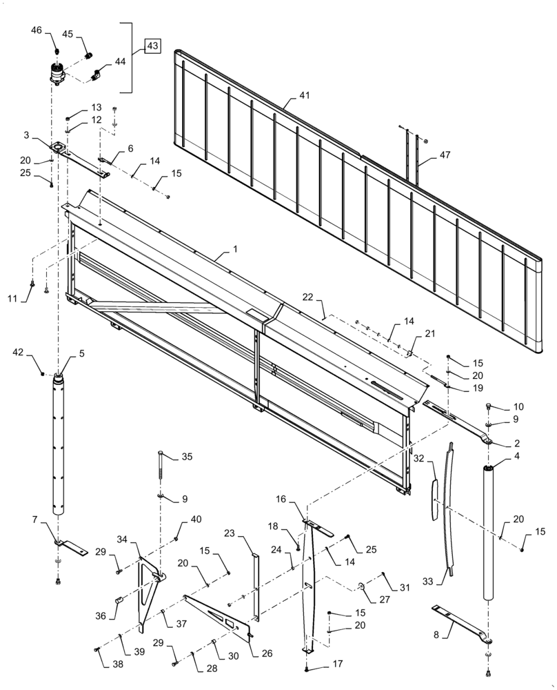 Схема запчастей Case IH 3162 - (58.115.03) - TENSIONER, ASSY, RH, 40FT (58) - ATTACHMENTS/HEADERS
