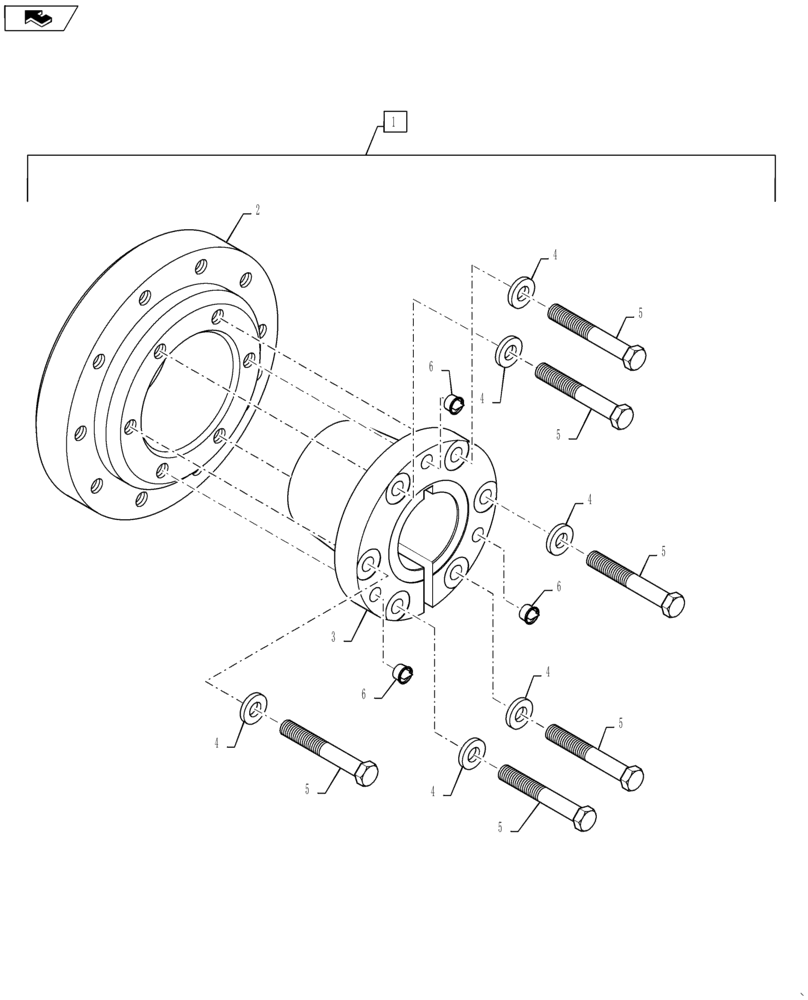 Схема запчастей Case IH TITAN 3040 - (25.400.AH[01]) - FRONT AXLE HUB, 3040, 3540 (25) - FRONT AXLE SYSTEM