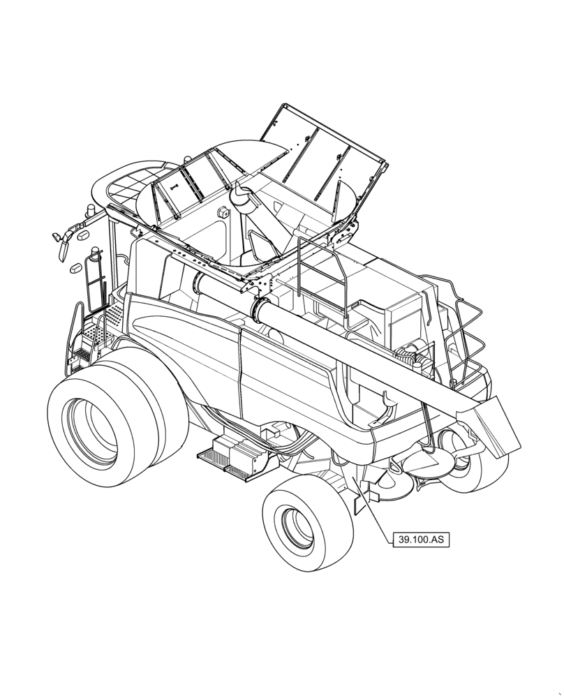 Схема запчастей Case IH 6140 - (39.000.00) - SECTION INDEX - FRAMES AND BALLASTING (39) - FRAMES AND BALLASTING