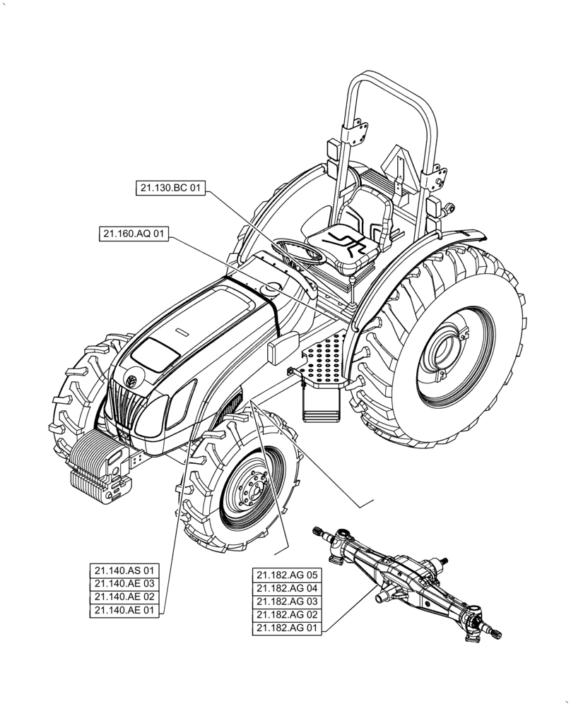 Схема запчастей Case IH FARMALL 60A - (21.000.00[01]) - SECTION INDEX - TRANSMISSION, 4WD (21) - TRANSMISSION
