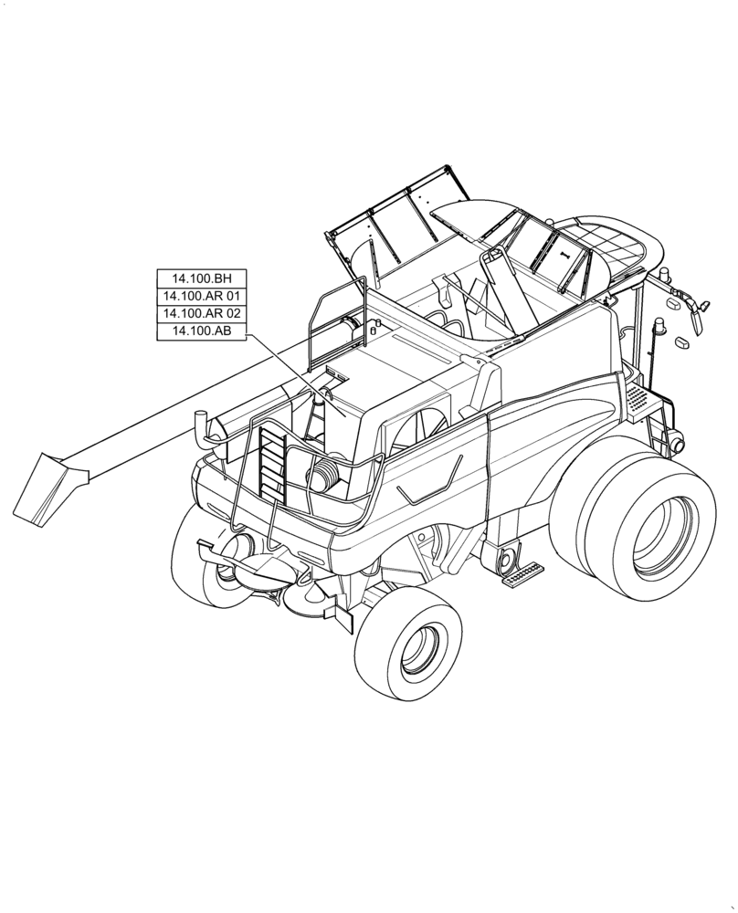 Схема запчастей Case IH 6140 - (14.000.00) - SECTION INDEX - MAIN GEARBOX & DRIVE (14) - MAIN GEARBOX & DRIVE