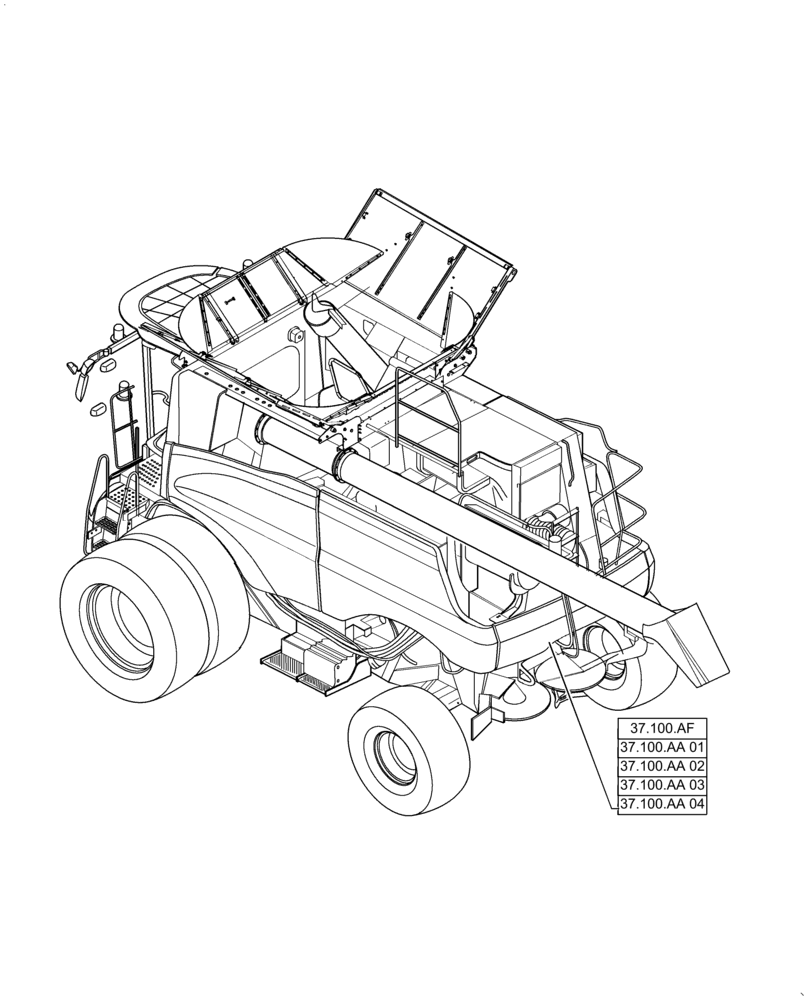 Схема запчастей Case IH 6140 - (37.000.00) - SECTION INDEX - HITCHES, DRAWBARS AND IMPLEMENT COUPLINGS (37) - HITCHES, DRAWBARS & IMPLEMENT COUPLINGS