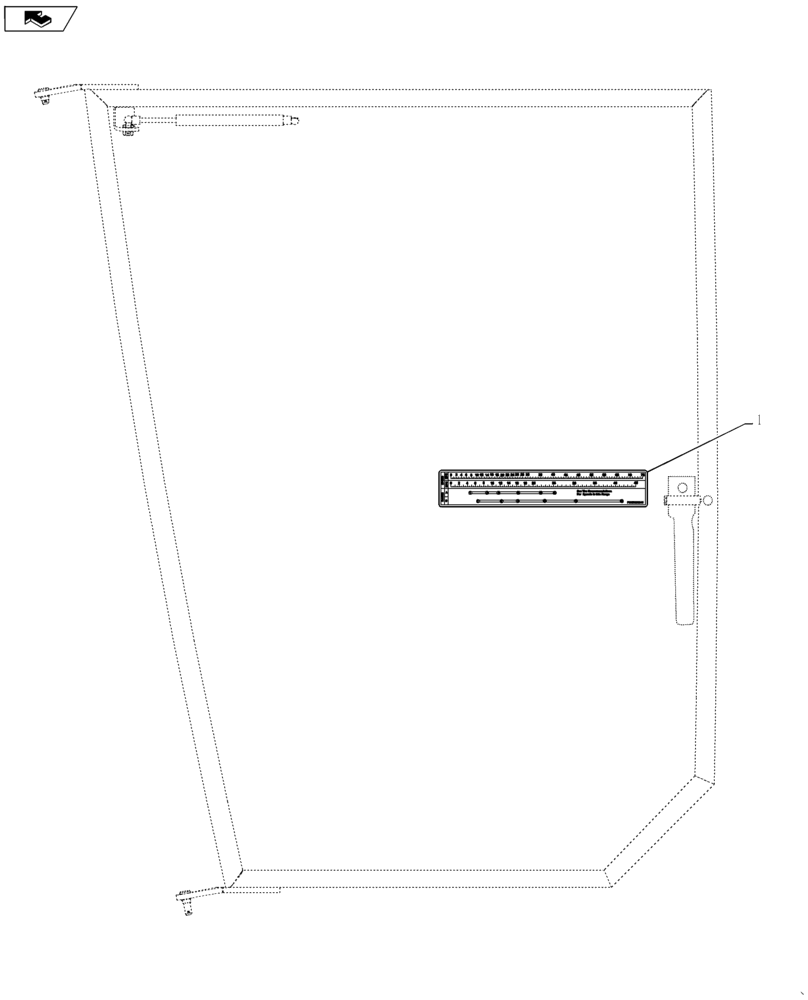 Схема запчастей Case IH TITAN 3040 - (90.105.CO[01]) - DECAL GROUP, SPEED (90) - PLATFORM, CAB, BODYWORK AND DECALS