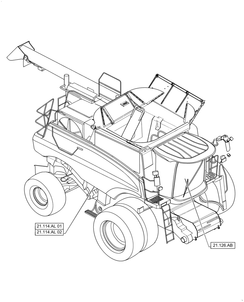 Схема запчастей Case IH 6140 - (21.000.00) - SECTION INDEX - TRANSMISSION (21) - TRANSMISSION