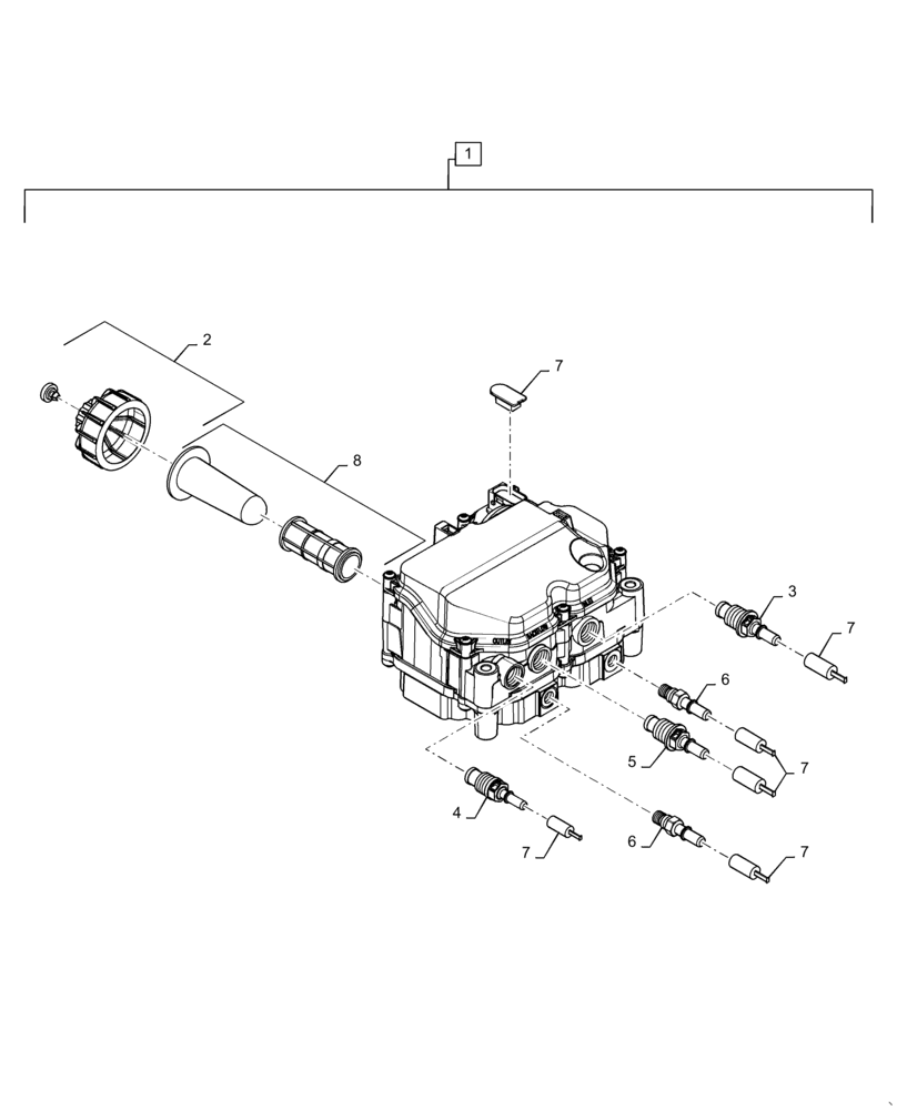 Схема запчастей Case IH TITAN 3040 - (10.500.AD[02]) - ELECTRONIC CONTROL UNIT, DEF, DENOX 2.2 (10) - ENGINE