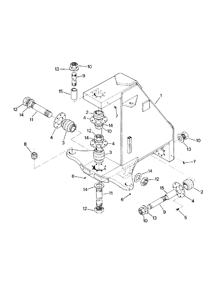 Схема запчастей Case IH ST450 - (06-04) - CENTER YOKE (12) - FRAME