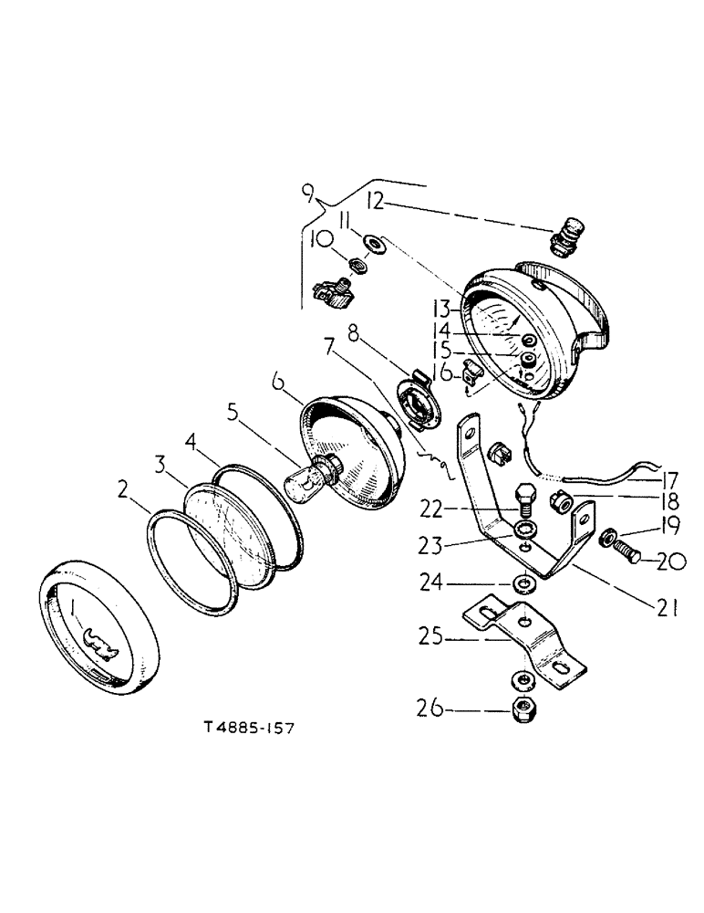 Схема запчастей Case IH 276 - (6-77) - PLOUGH LAMP (04) - ELECTRICAL SYSTEMS