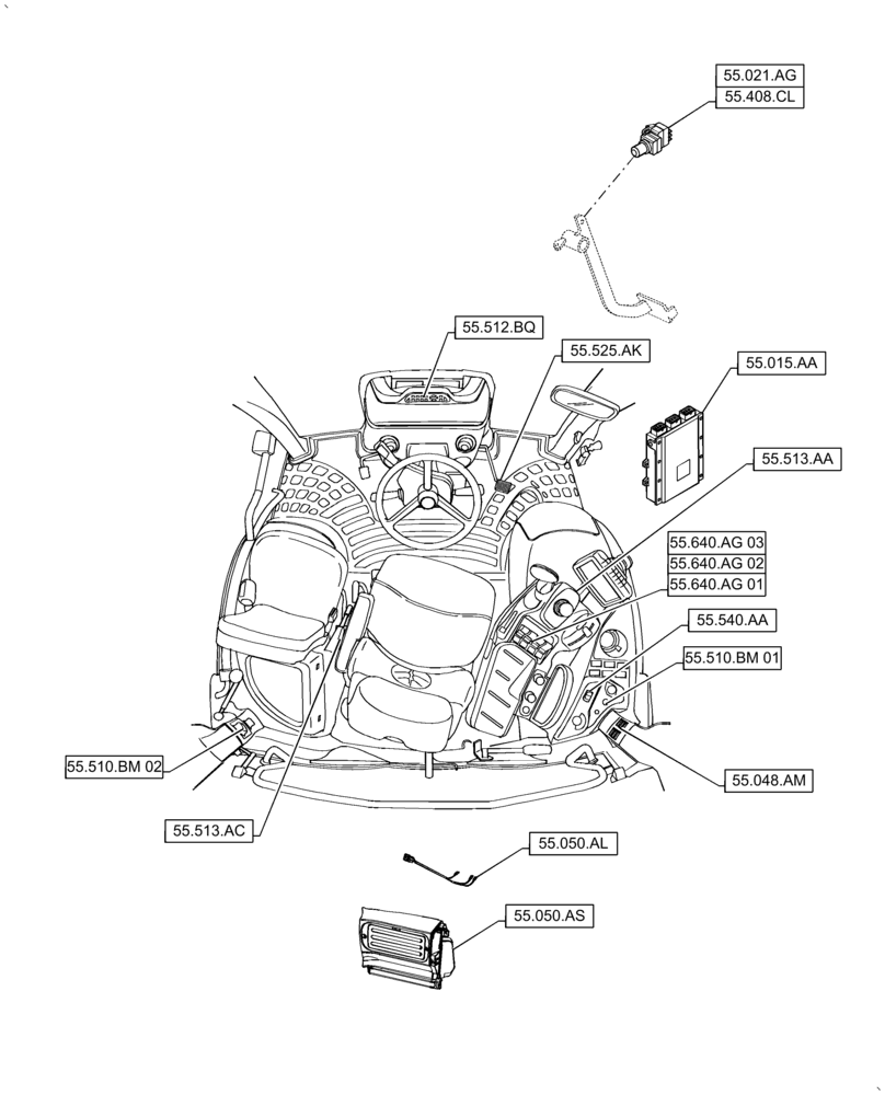 Схема запчастей Case IH PUMA1854 - (55.000.00[04]) - SECTION INDEX - ELECTRICAL SYSTEMS (55) - ELECTRICAL SYSTEMS