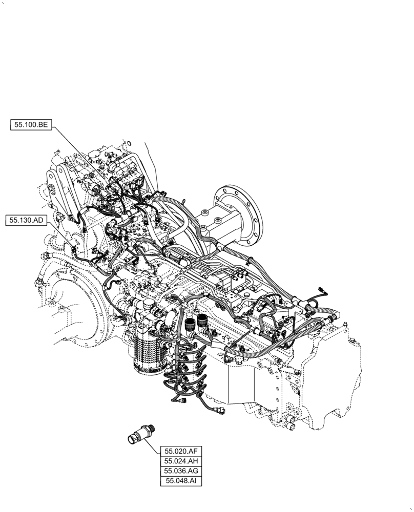 Схема запчастей Case IH PUMA 2304 - (55.000.00[02]) - SECTION INDEX - ELECTRICAL SYSTEMS (55) - ELECTRICAL SYSTEMS