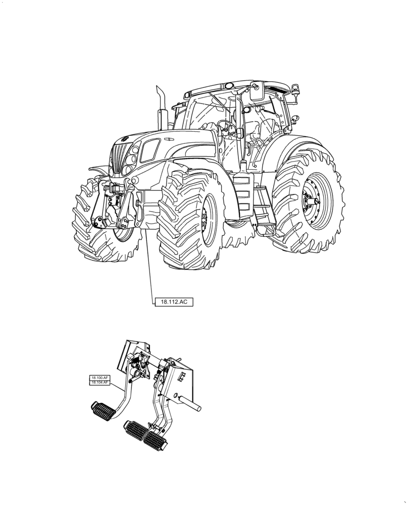 Схема запчастей Case IH PUMA 2304 - (18.000.00[01]) - SECTION INDEX - CLUTCH (18) - CLUTCH