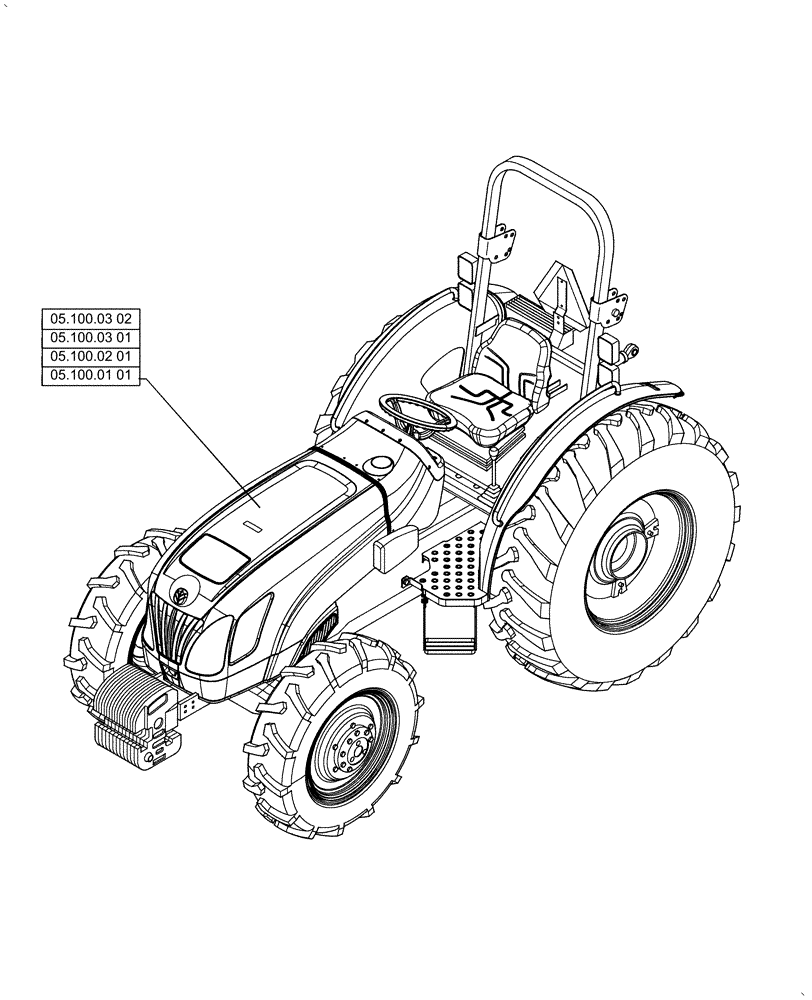 Схема запчастей Case IH FARMALL 60A - (05.000.00[01]) - SECTION INDEX - MACHINE COMPLETION & EQUIPMENT (05) - SERVICE & MAINTENANCE
