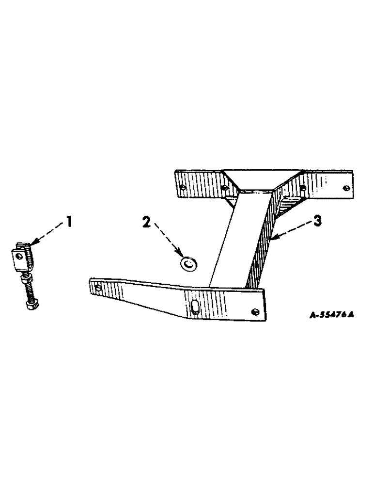 Схема запчастей Case IH 45 - (F-6) - TORQUE BAR AND CLEVIS 