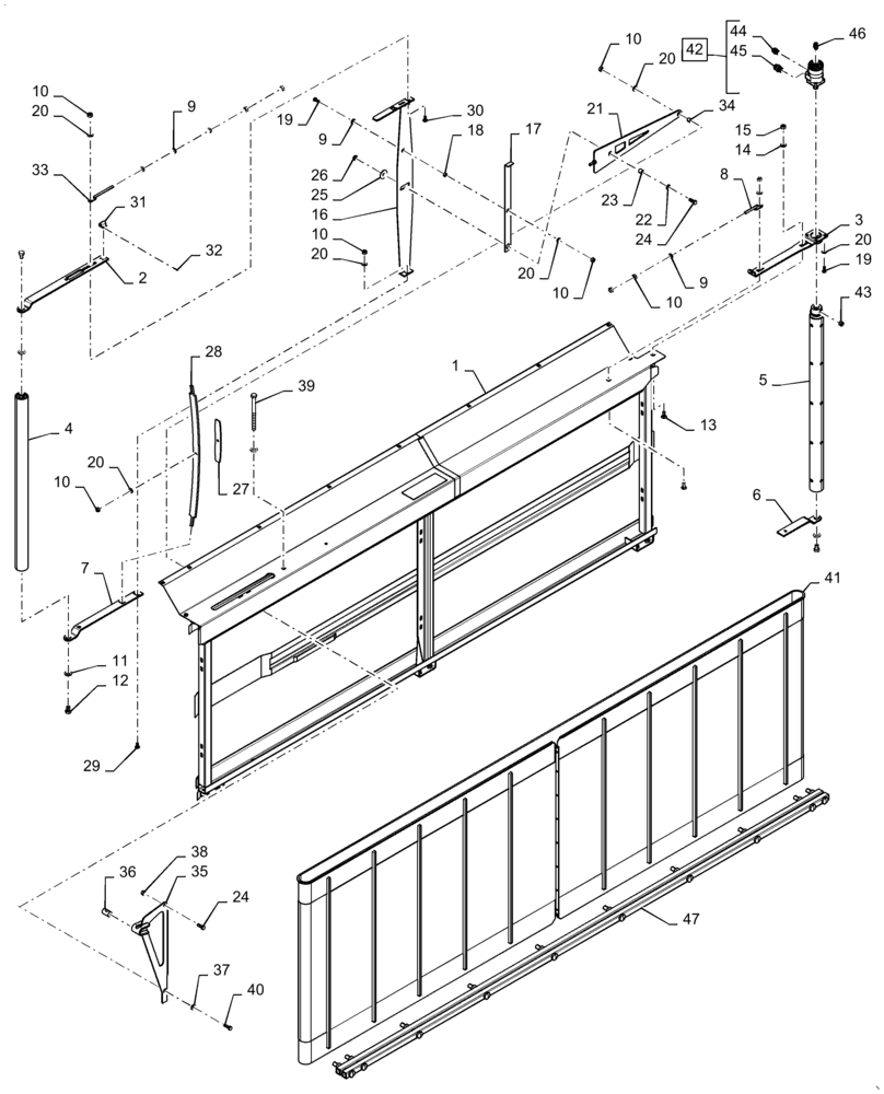 Схема запчастей Case IH 3162 - (58.115.04) - TENSIONER, ASSY, LH, 30FT (58) - ATTACHMENTS/HEADERS