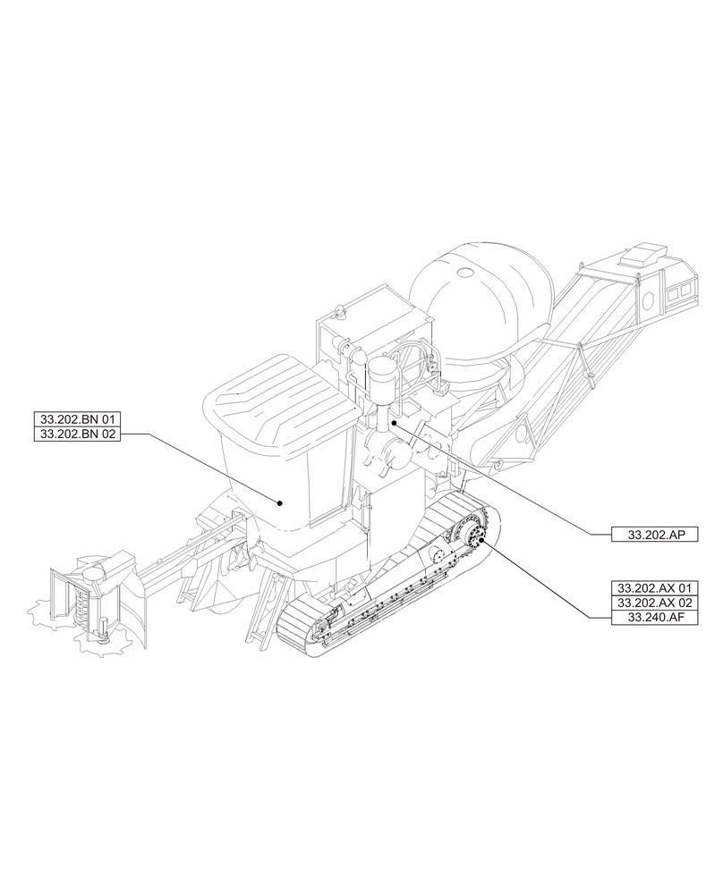 Схема запчастей Case IH A8800 - (33.000.00) - SECTION INDEX - BRAKES & CONTROLS (33) - BRAKES & CONTROLS