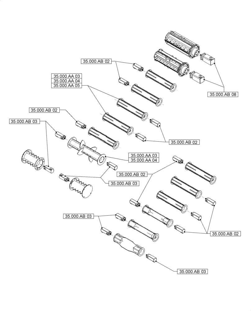 Схема запчастей Case IH A8800 - (35.000.00[02]) - SECTION INDEX - HYDRAULIC SYSTEMS (35) - HYDRAULIC SYSTEMS