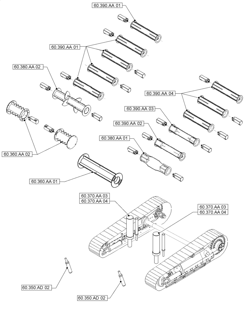 Схема запчастей Case IH A8800 - (60.000.00[03]) - SECTION INDEX - PRODUCT FEEDING (60) - PRODUCT FEEDING