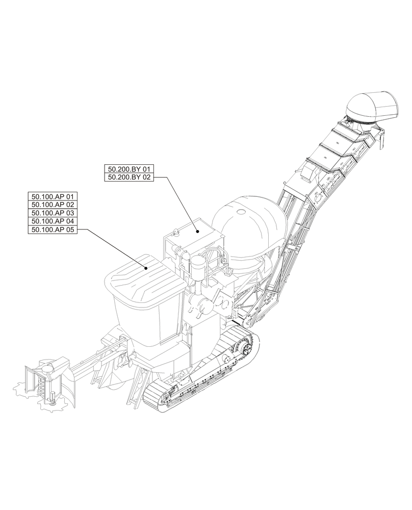 Схема запчастей Case IH A8800 - (50.000.00) - SECTION INDEX - CAB CLIMATE CONTROL (50) - CAB CLIMATE CONTROL