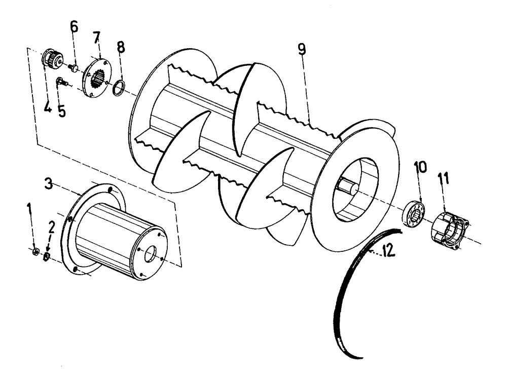 Схема запчастей Case IH 7700 - (A02[10]) - FINNED ROLLER Mainframe & Functioning Components