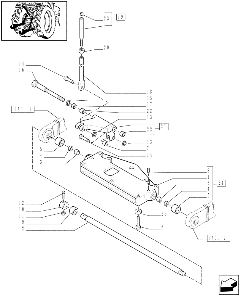 Схема запчастей Case IH JX60 - (1.89.6[01]) - IMPLEMENT CARRIER (09) - IMPLEMENT LIFT