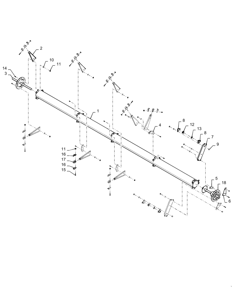 Схема запчастей Case IH 3162 - (60.101.04[02]) - REEL ASSY, LH 40FT CENTER DOUBLE CAM, ASN YEH050000 (60) - PRODUCT FEEDING