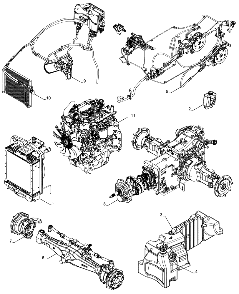 Схема запчастей Case IH FARMALL 120C - (05.100.03) - CAPACITIES (05) - SERVICE & MAINTENANCE