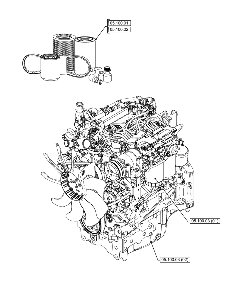 Схема запчастей Case IH FARMALL 110C - (05.000.00) - SECTION INDEX - SERVICE & MAINTENANCE (05) - SERVICE & MAINTENANCE
