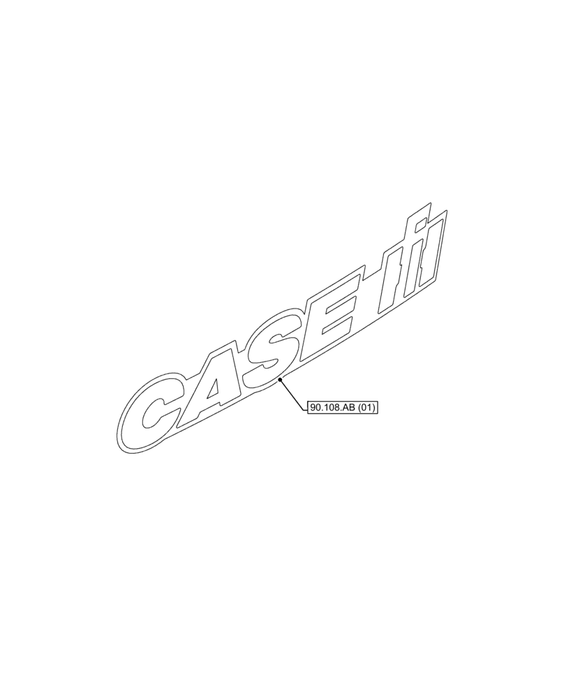 Схема запчастей Case IH FARMALL 120C - (90.000.00[08]) - SECTION INDEX - PLATFORM, CAB, BODYWORK & DECALS (90) - PLATFORM, CAB, BODYWORK AND DECALS