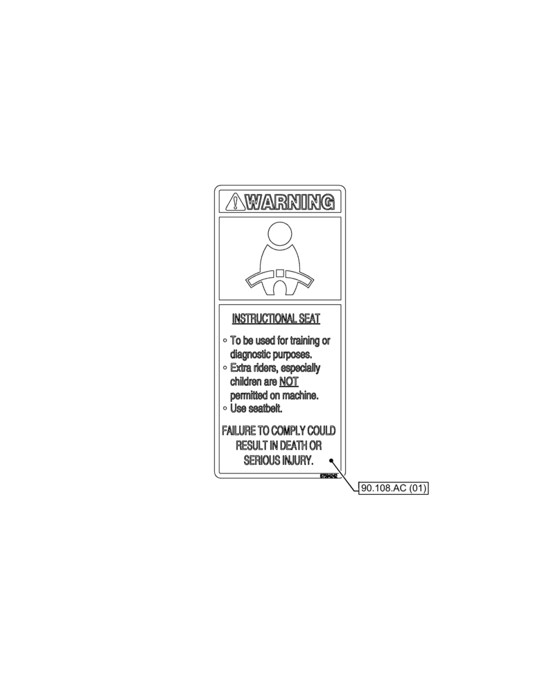 Схема запчастей Case IH FARMALL 120C - (90.000.00[09]) - SECTION INDEX - PLATFORM, CAB, BODYWORK & DECALS (90) - PLATFORM, CAB, BODYWORK AND DECALS