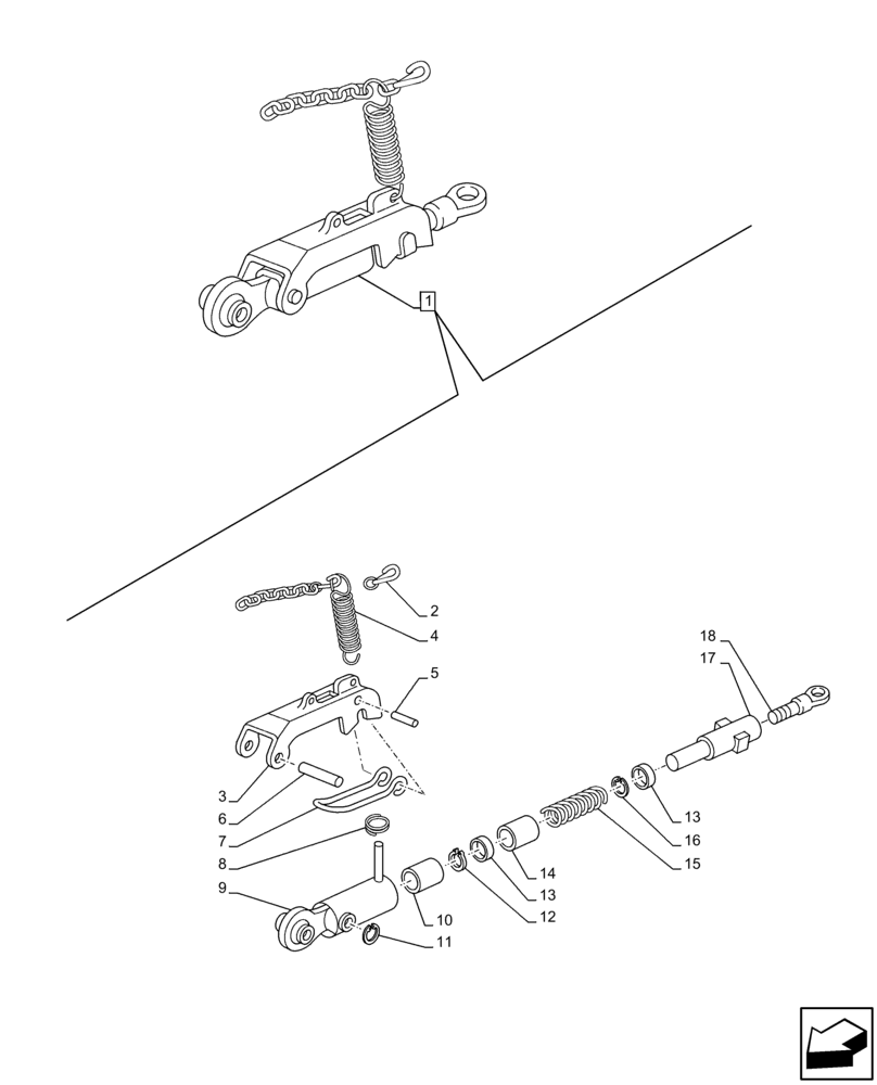 Схема запчастей Case IH MAXXUM 145 - (37.120.AF[06]) - VAR - 758457 - 3 POINT HITCH, REAR, AUTOMATIC, STABILIZER, COMPONENTS (37) - HITCHES, DRAWBARS & IMPLEMENT COUPLINGS