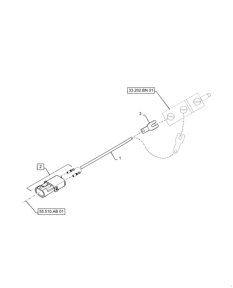 Схема запчастей Case IH PATRIOT 4440 - (55.100.AF [01]) - WIRE HARNESS, TRACTION CONTROL (55) - ELECTRICAL SYSTEMS