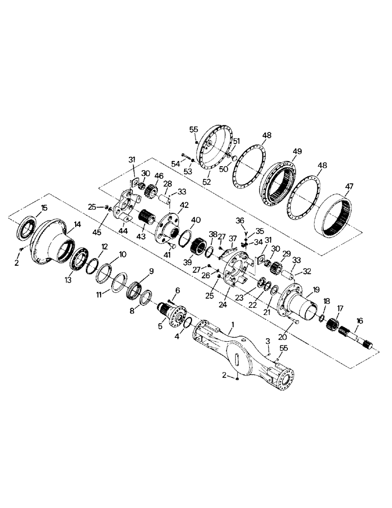 Схема запчастей Case IH KS-325 - (04-42) - AXLE ASSEMBLY, K598.60/70 (04) - Drive Train