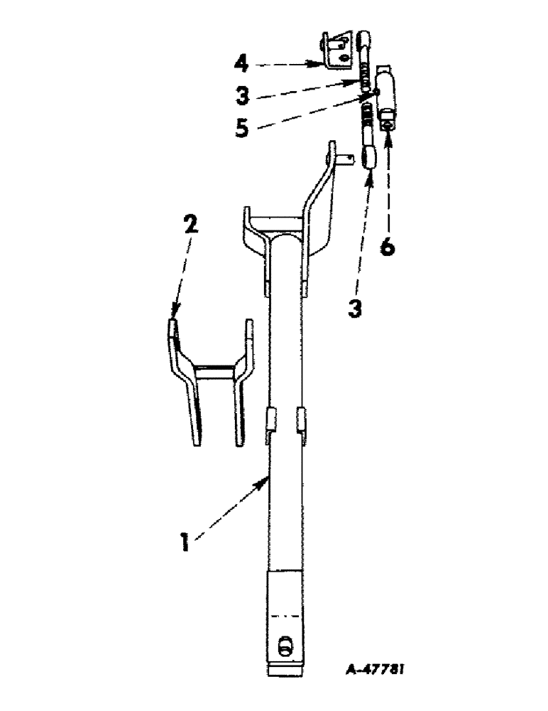 Схема запчастей Case IH 26 - (B-14) - HITCH, (FOR NO. 26 ROTARY CUTTER) 