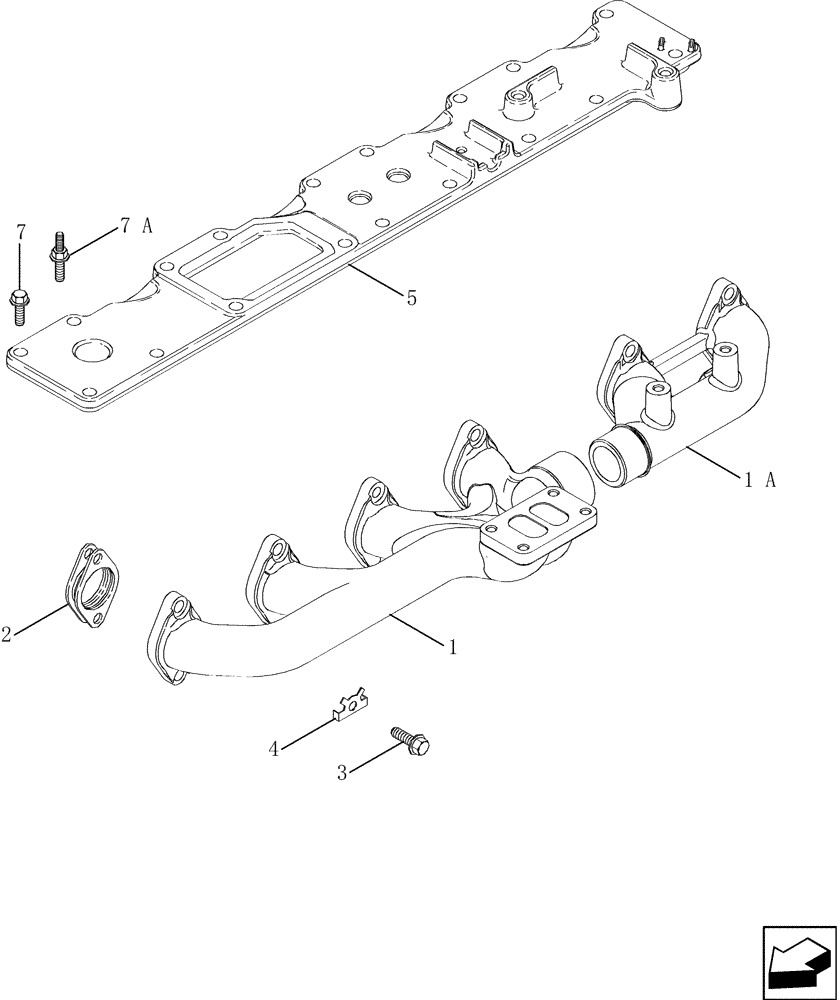Схема запчастей Case IH 2588 - (10.254.06) - MANIFOLDS (10) - ENGINE