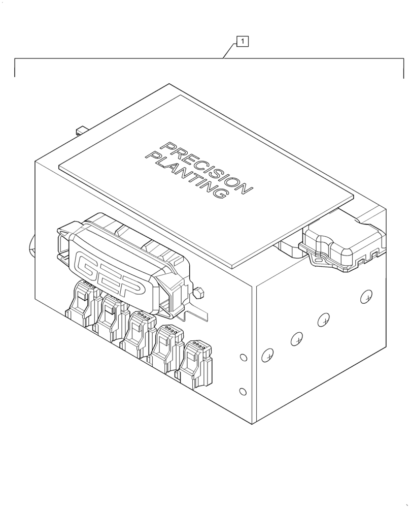 Схема запчастей Case IH PRECISION PLANT - (88.100.06[11]) - PRECISION PLANTING POWER DISTRIBUTION MODULE 