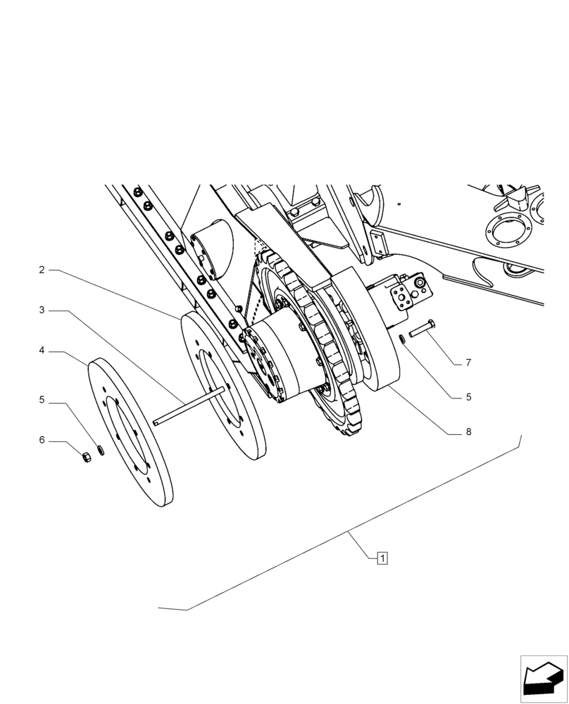 Схема запчастей Case IH A8800 - (48.130.AO[03]) - STABILITY KIT (8800) (48) - TRACKS & TRACK SUSPENSION