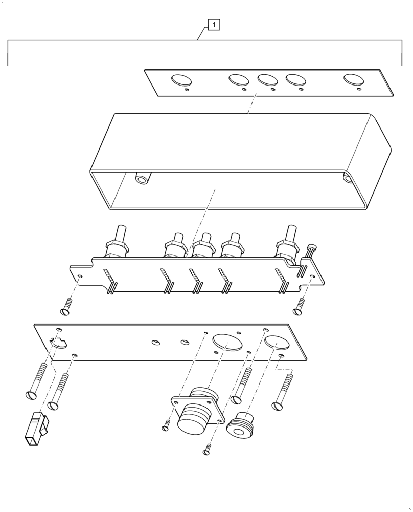 Схема запчастей Case IH PRECISION PLANT - (88.100.06[23]) - PRECISION PLANTING MODULE, CAB CONTROL 2 