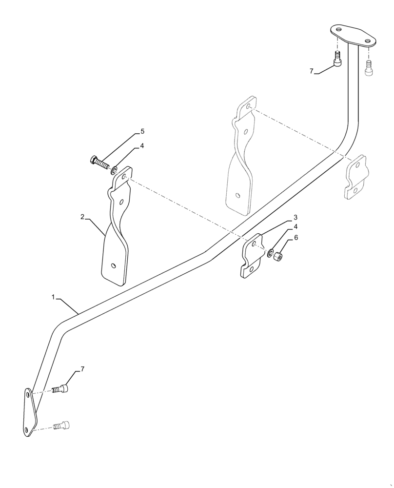 Схема запчастей Case IH MAGNUM 310 - (90.151.AT[01]) - MONITOR, MOUNTING (90) - PLATFORM, CAB, BODYWORK AND DECALS