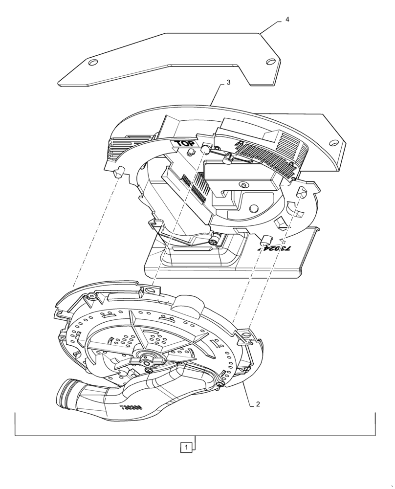 Схема запчастей Case IH PRECISION PLANT - (88.100.06[03]) - PRECISION PLANTING VSET METER WITHOUT DISK 