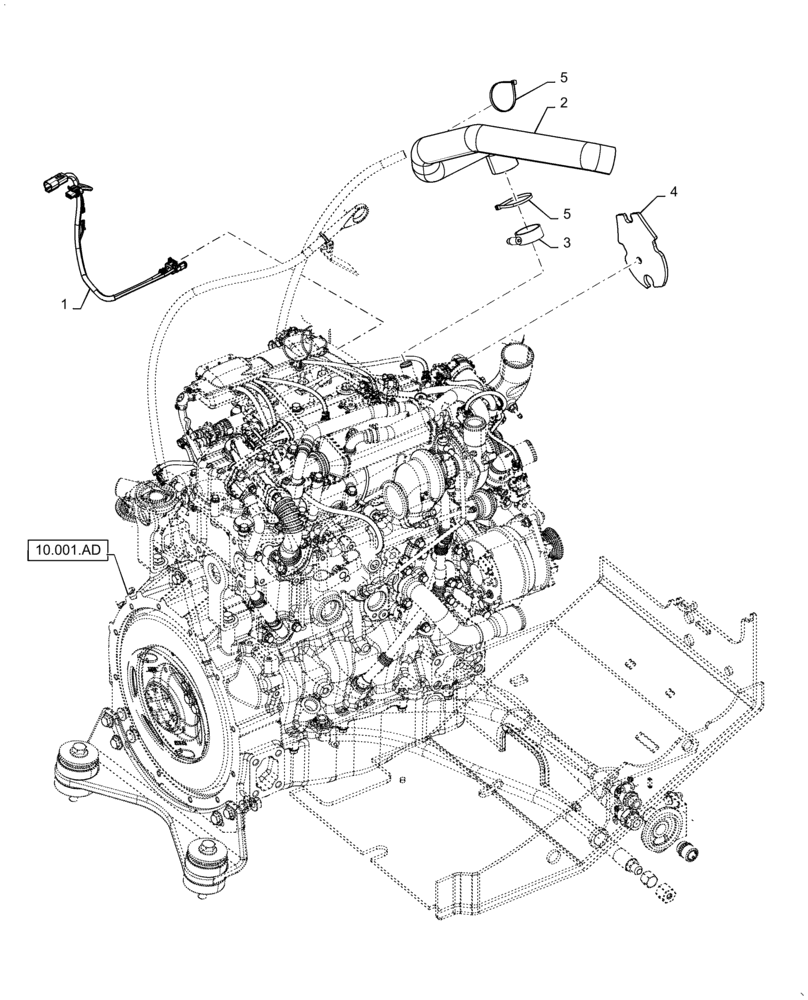 Схема запчастей Case IH SV280 - (55.015.AG) - CCV JUMPER HARNESS & HOSE ASSY. (55) - ELECTRICAL SYSTEMS